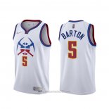 Camiseta Denver Nuggets Will Barton #5 Earned 2020-21 Blanco