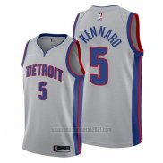 Camiseta Detroit Pistons Luke Kennard #5 Statement Gris