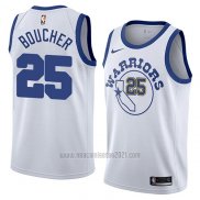 Camiseta Golden State Warriors Chris Boucher #25 Hardwood Classic 2018 Blanco