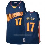 Camiseta Golden State Warriors Chris Mullin #17 2009-10 Hardwood Classics Azul