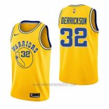 Camiseta Golden State Warriors Marcus Derrickson #32 Hardwood Classic 2018-19 Amarillo