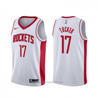 Camiseta Houston Rockets P.j. Tucker #17 Association 2018 Blanco