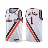 Camiseta Los Angeles Clippers Reggie Jackson #1 Classic Edition Blanco