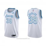 Camiseta Los Angeles Lakers Dwight Howard #39 Ciudad 2021-22 Blanco