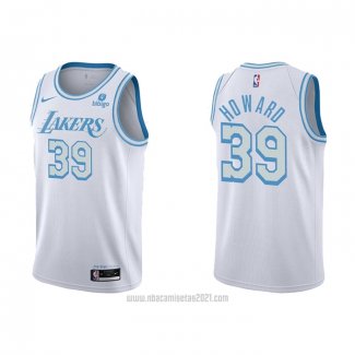 Camiseta Los Angeles Lakers Dwight Howard #39 Ciudad 2021-22 Blanco