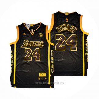 Camiseta Los Angeles Lakers Kobe Bryant #24 Retired Negro