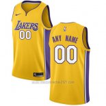 Camiseta Los Angeles Lakers Personalizada 17-18 Amarillo