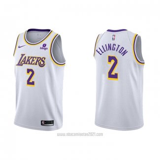 Camiseta Los Angeles Lakers Wayne Ellington #2 Association 2021-22 Blanco