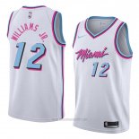 Camiseta Miami Heat Matt Williams Jr. #12 Ciudad 2018 Blanco
