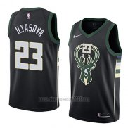 Camiseta Milwaukee Bucks Ersan Ilyasova #23 Statement 2018 Negro