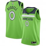 Camiseta Minnesota Timberwolves D'angelo Russell #0 Statement 2020-21 Verde