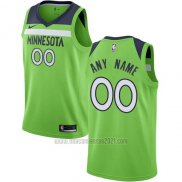 Camiseta Minnesota Timberwolves Personalizada 17-18 Verde