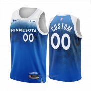 Camiseta Minnesota Timberwolves Personalizada Ciudad 2023-24 Azul