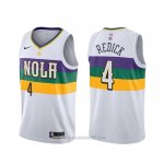 Camiseta New Orleans Pelicans J.j. Redick #4 Ciudad Blanco