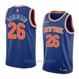 Camiseta New York Knicks Mitchell Robinson #26 Icon 2018 Azul