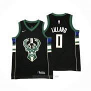 Camiseta Nino Milwaukee Bucks Damian Lillard #0 Statement 2018-19 Negro