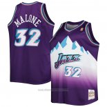 Camiseta Nino Utah Jazz Karl Malone #32 Mitchell & Ness 1996-97 Violeta