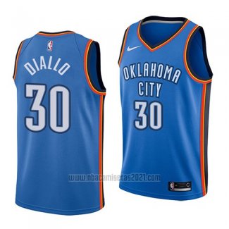 Camiseta Oklahoma City Thunder Hamidou Diallo #30 Icon 2018 Azul Blanco