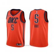 Camiseta Oklahoma City Thunder Luguentz Dort #5 Earned 2020 Naranja