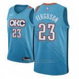 Camiseta Oklahoma City Thunder Terrance Ferguson #23 Ciudad 2018-19 Azul