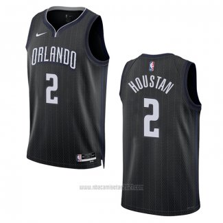 Camiseta Orlando Magic Caleb Houstan #2 Ciudad 2022-23 Negro