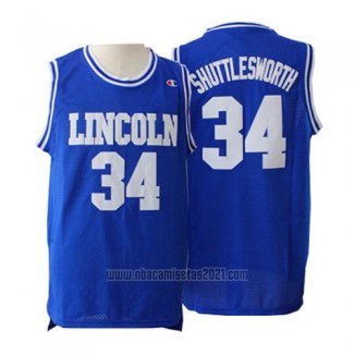 Camiseta Pelicula Lincoln Jesus Shuttlesworth #34 Azul