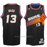 Camiseta Phoenix Suns Steve Nash #13 Retro Negro