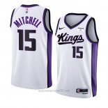 Camiseta Sacramento Kings Davion Mitchell #15 Association 2023-24 Blanco