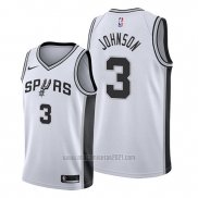 Camiseta San Antonio Spurs Keldon Johnson #3 Association 2019-20 Blanco