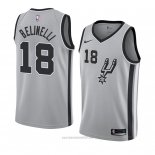 Camiseta San Antonio Spurs Marco Belinelli #18 Statement 2018 Gris2