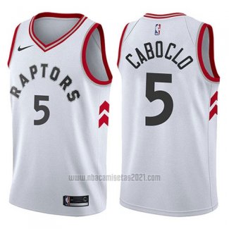 Camiseta Toronto Raptors Bruno Caboclo #5 Association 2017-18 Blanco