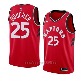 Camiseta Toronto Raptors Chris Boucher #25 Icon 2018 Rojo