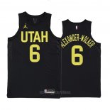 Camiseta Utah Jazz Nickeil Alexander-Walker #6 Statement 2022-23 Negro