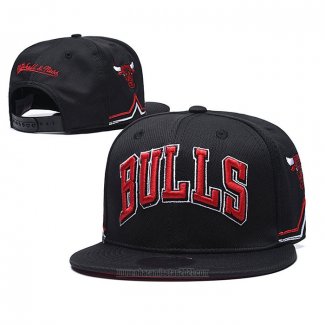 Gorra Chicago Bulls Negro Rojo3