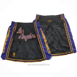 Pantalone Los Angeles Lakers Mitchell & Ness Just Don Negro