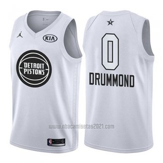 Camiseta All Star 2018 Detroit Pistons Andre Drummond #0 Blanco