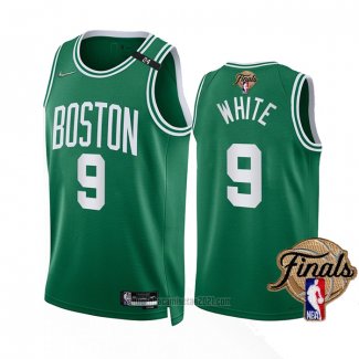 Camiseta Boston Celtics Derrick White #9 Icon 2022 NBA Finals Verde