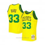 Camiseta Boston Celtics Larry Bird #33 Mitchell & Ness 1985-86 Amarillo