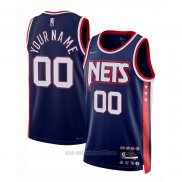 Camiseta Brooklyn Nets Personalizada Ciudad 2021-22 Azul