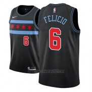 Camiseta Chicago Bulls Cristiano Felicio #6 Ciudad 2018-19 Negro