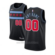 Camiseta Chicago Bulls Personalizada Ciudad 2018-19 Negro