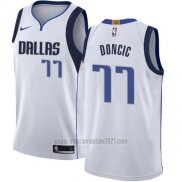 Camiseta Dallas Mavericks Luka Doncic #77 Association 2018 Azul