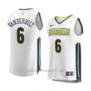 Camiseta Denver Nuggets Jarred Vanderbilt #6 Association 2017-18 Blanco