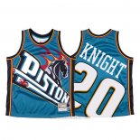 Camiseta Detroit Pistons Brandon Knight #23 Mitchell & Ness Big Face Azul