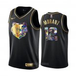 Camiseta Golden Edition Memphis Grizzlies Ja Morant #12 2021-22 Negro