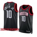 Camiseta Houston Rockets Jabari Smith Jr #10 Statement 2023-24 Negro