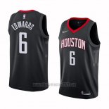 Camiseta Houston Rockets Vincent Edwards #6 Statement 2017-18 Negro