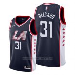 Camiseta Los Angeles Clippers Angel Delgado #31 Ciudad 2019 Azul