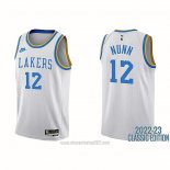 Camiseta Los Angeles Lakers Kendrick Nunn #12 Classic 2022-23 Blanco