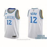 Camiseta Los Angeles Lakers Kendrick Nunn #12 Classic 2022-23 Blanco